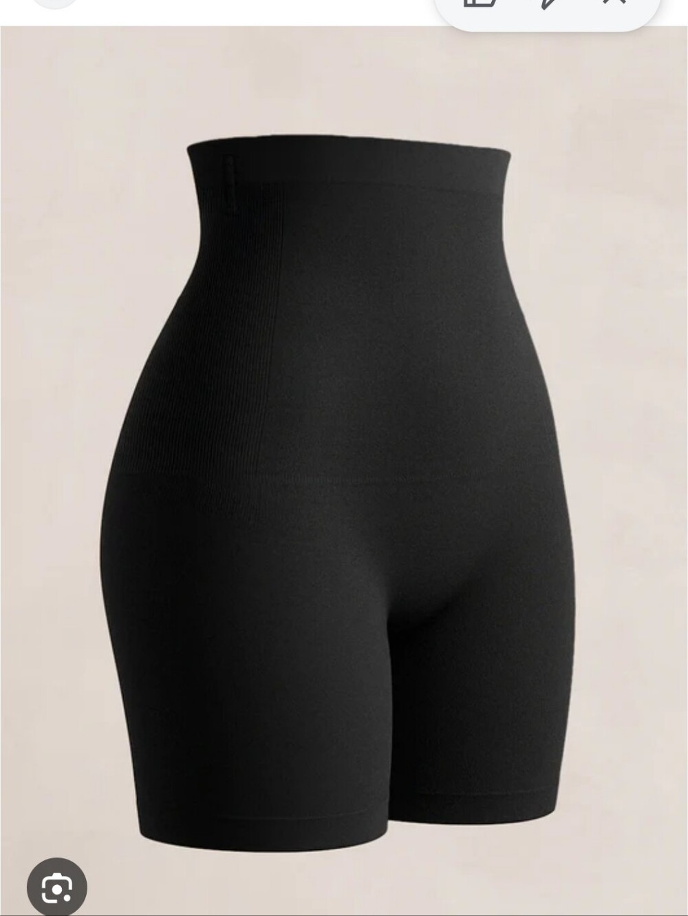 Shapermint Essentials Black High-Waisted Shaper Shorts M/L Bnwot - Picture 2 of 6
